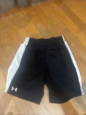 Under Armour Black Shorts with White Side Panels